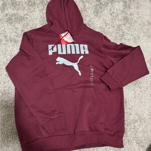 Puma Men's Maroon Hoodie